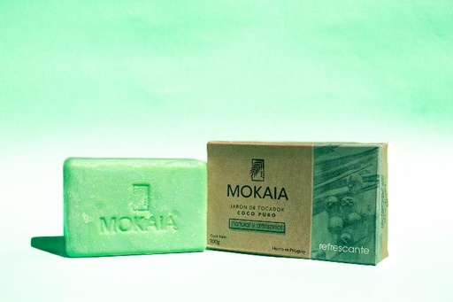 [5000201] JABÓN DE COCO PURO TOCADOR MOKAIA REFRESCANTE CAJA 100 G.