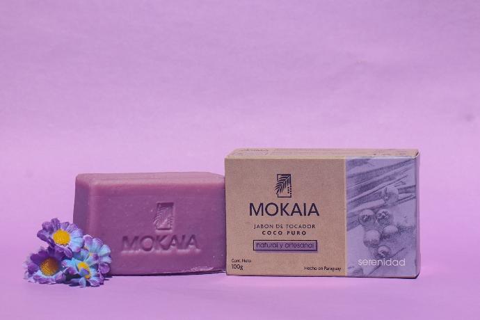 [5000202] JABÓN DE COCO PURO TOCADOR MOKAIA SERENIDAD CAJA 100 G.